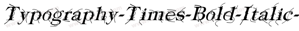 Typography-Times-Bold-Italic字体转换
