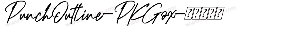 PunchOutline-PKGox字体转换