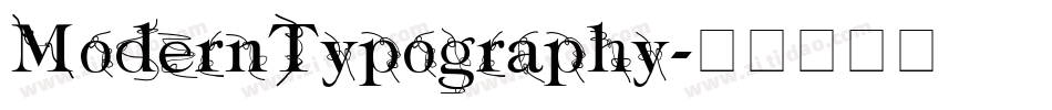 ModernTypography字体转换