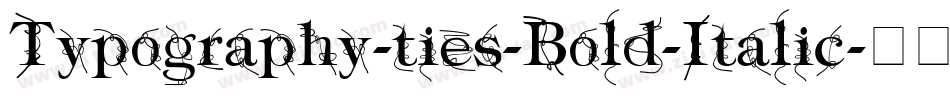 Typography-ties-Bold-Italic字体转换