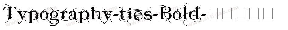 Typography-ties-Bold字体转换