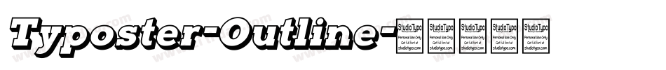 Typoster-Outline字体转换