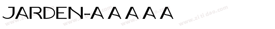 JARDEN字体转换