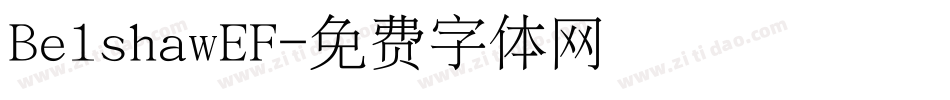 BelshawEF字体转换