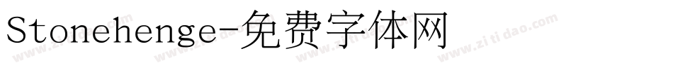 Stonehenge字体转换