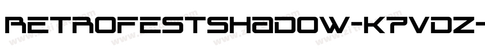 RetrofestShadow-K7VdZ字体转换