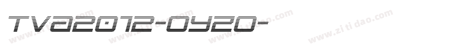 Tva2012-oYzo字体转换