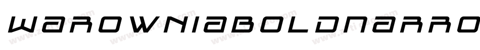 WarowniaBoldNarrowOblique-6BxA字体转换