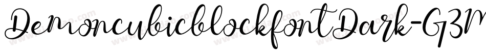 DemoncubicblockfontDark-G3MD字体转换