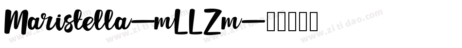 Maristella-mLLZm字体转换