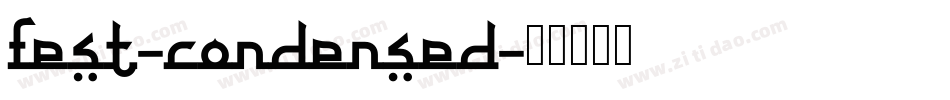 fest-condensed字体转换
