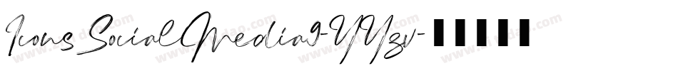 IconsSocialMedia9-YYzv字体转换