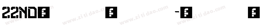 22nd字体字体转换