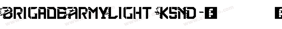 BrigadeArmyLight-K5nD字体转换