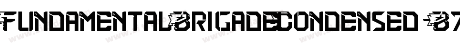 FundamentalBrigadeCondensed-B7gn字体转换