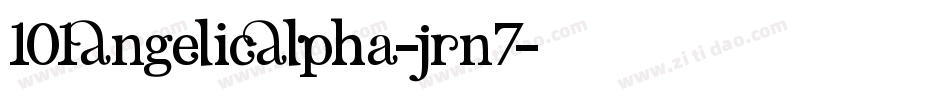 101AngelicAlpha-jRn7字体转换