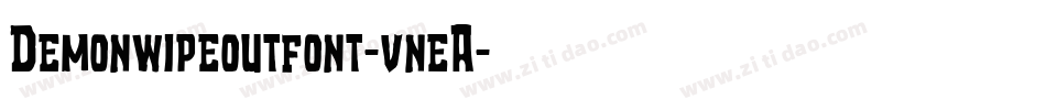 Demonwipeoutfont-vneA字体转换
