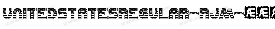UnitedStatesRegular-RJM字体转换