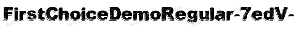 FirstChoiceDemoRegular-7edV字体转换