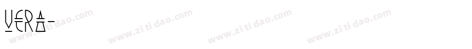 Vera字体转换