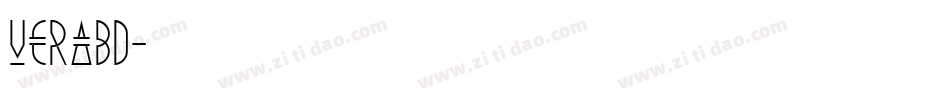 VeraBd字体转换