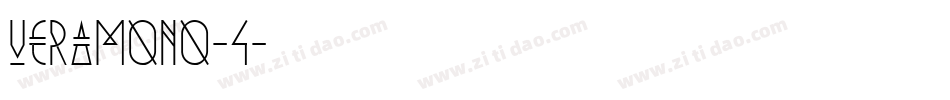VeraMono-4字体转换
