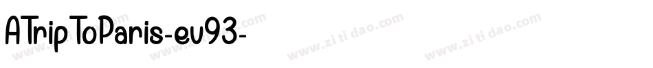 ATripToParis-ev93字体转换