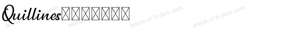 Quillines2字体转换