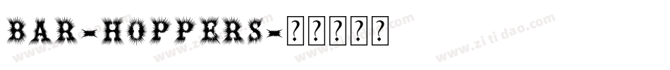 Bar-Hoppers字体转换