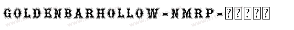 GoldenBarHollow-nmRP字体转换