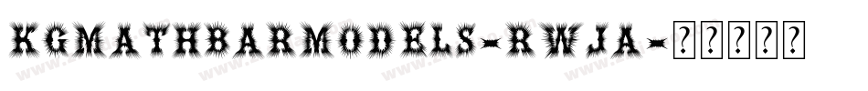 KgMathBarModels-rWJA字体转换