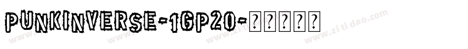 PunkInverse-1GP20字体转换
