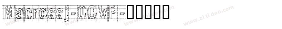 Macrossj-0OVP字体转换