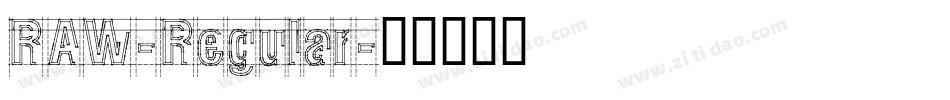 RAW-Regular字体转换