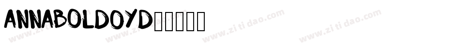 AnnaBold-Oy2d字体转换