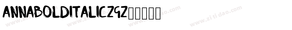 AnnaBolditalic-Zg4Z字体转换
