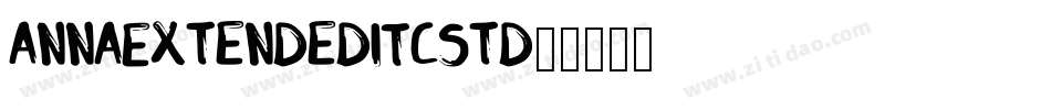 AnnaExtendedITCStd字体转换