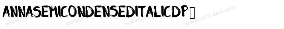 AnnaSemicondenseditalic-Dp63字体转换