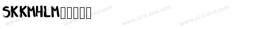 SK100kmh-3lm8字体转换