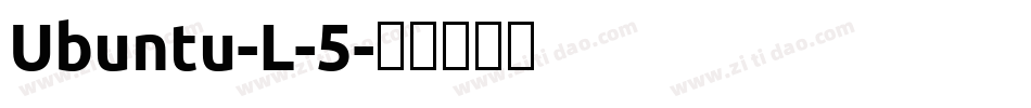 Ubuntu-L-5字体转换