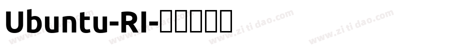 Ubuntu-RI字体转换