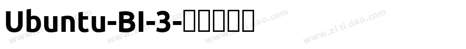 Ubuntu-BI-3字体转换