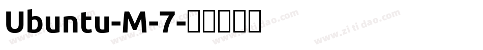 Ubuntu-M-7字体转换
