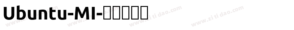 Ubuntu-MI字体转换