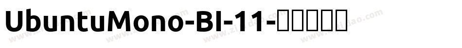 UbuntuMono-BI-11字体转换
