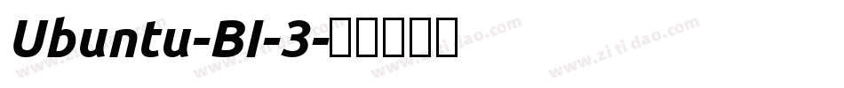 Ubuntu-BI-3字体转换