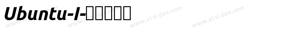 Ubuntu-I字体转换