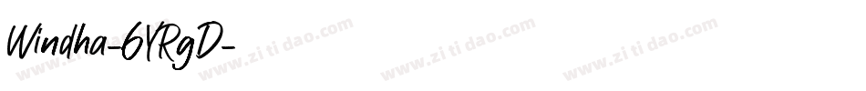 Windha-6YRgD字体转换