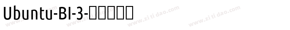 Ubuntu-BI-3字体转换