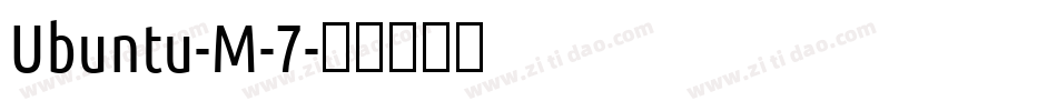 Ubuntu-M-7字体转换